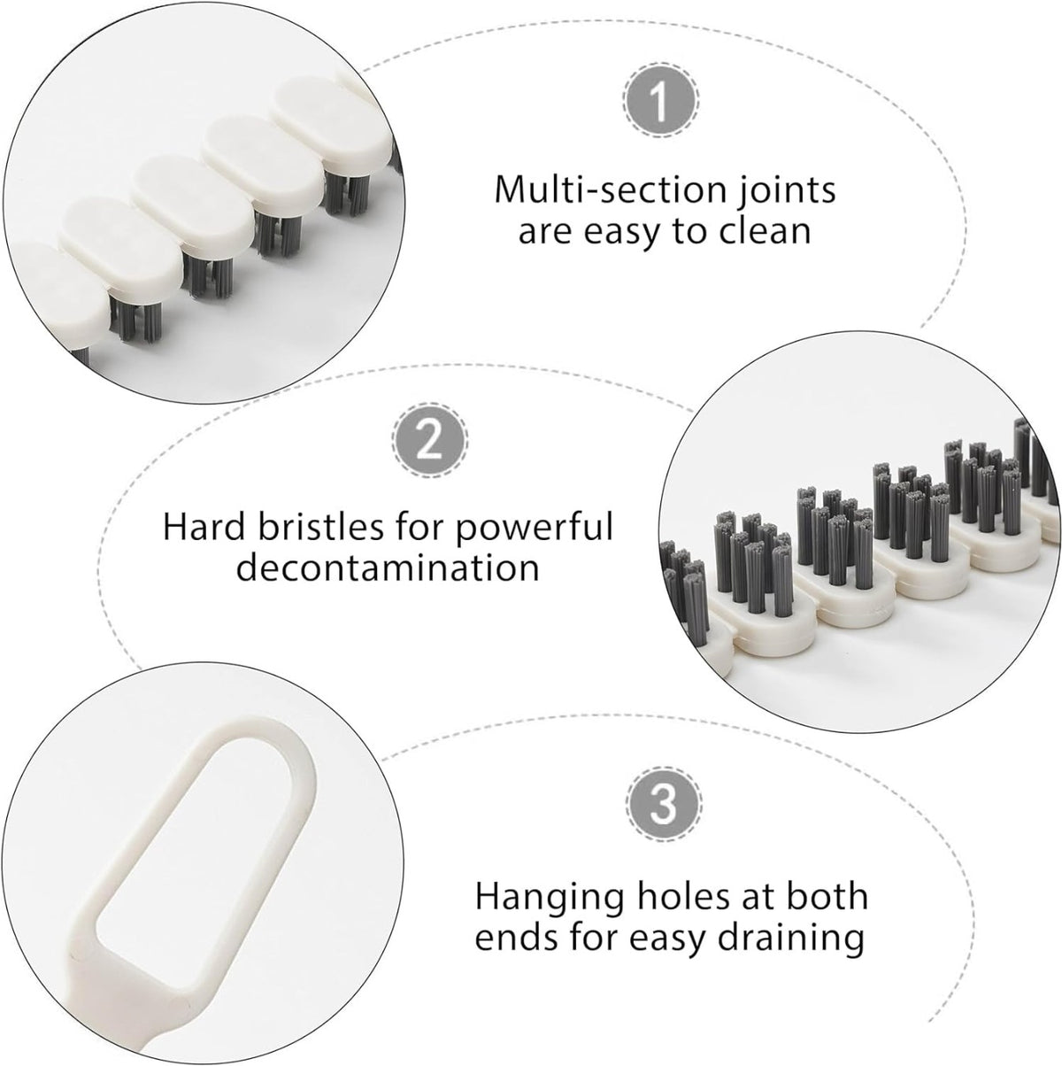 Multifunctional Crevice Cleaning Brush – Flexible Gap & Corner Cleaner