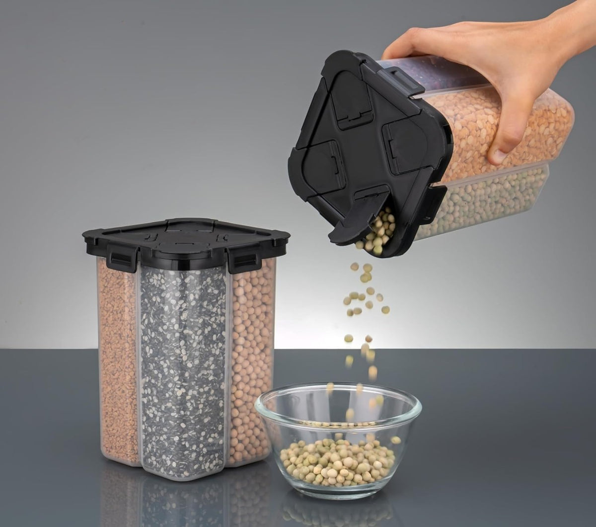 4 Section Airtight Food Storage Container