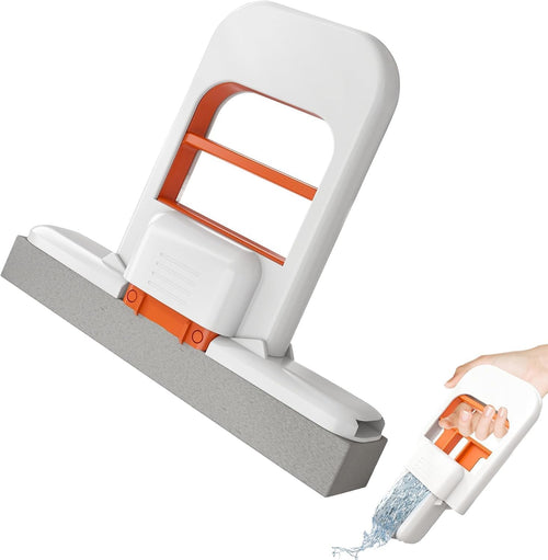Mini Foldable Desktop Mop – Compact Self-Squeezing Handheld Cleaning Mop